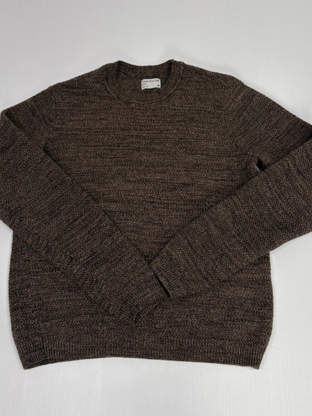FRANK AND OAK men's crew neck knit sweater medium